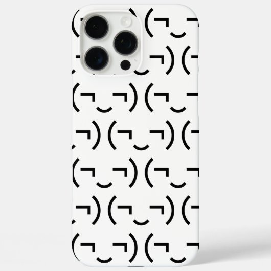 Smug Emoticon (¬‿¬) Japanse Kaomoji Case-Mate iPhone Case (Achterkant)