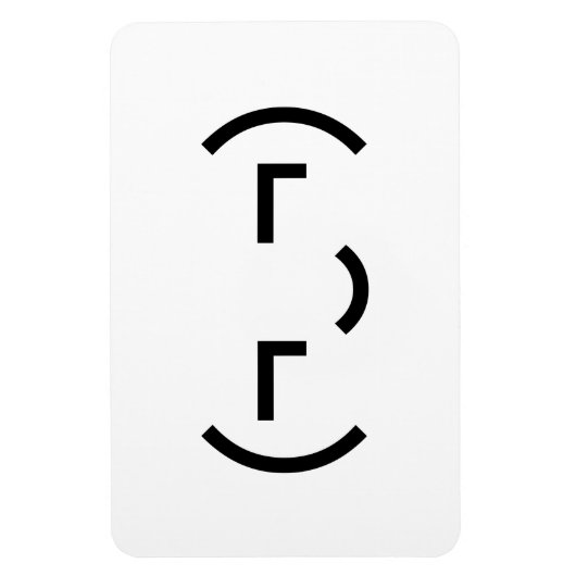 Smug Emoticon (¬‿¬) Japanse Kaomoji Magneet (Verticaal)
