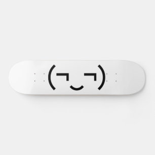 Smug Emoticon (¬‿¬) Japanse Kaomoji Persoonlijk Skateboard