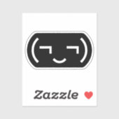 Smug Emoticon (¬‿¬) Japanse Kaomoji Sticker (Vel)