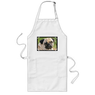 Smug Pug Long Apron Lang Schort