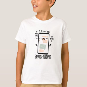 Smug telefoon Grappige mobiele telefoon woordspeli T-shirt