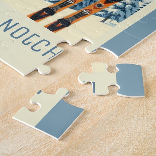 Smugglers Notch Vermont ski vacation game Legpuzzel (Zijkant)