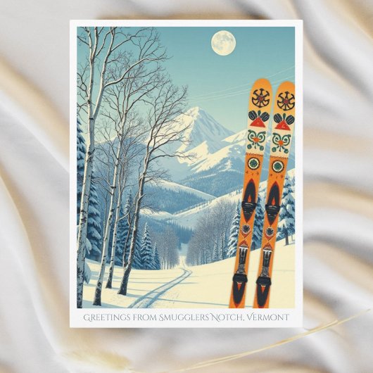 Smugglers Notch Vermont ski vakantie Briefkaart