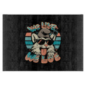 Smurf Cat - We Live We Love Snijplank (Voorkant)