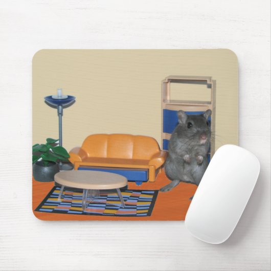 Smurf de Gerbil Mousepad Muismat (Met muis)