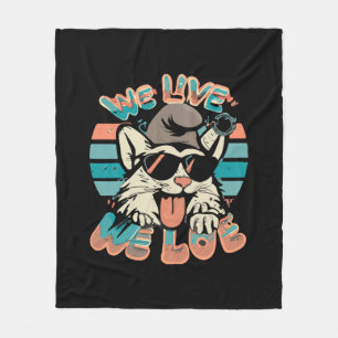 Smurf Kat - We Leven We Liefhebben  Fleece Deken