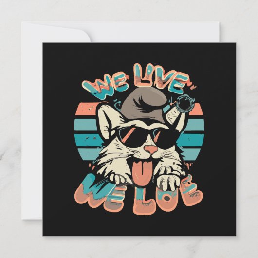 Smurf Kat - We Leven We Liefhebben  Kaart (Voorkant)