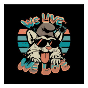 Smurf Kat - We Leven We Liefhebben  Perfect Poster
