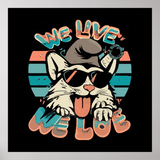 Smurf Kat - We Leven We Liefhebben Poster (Voorkant)