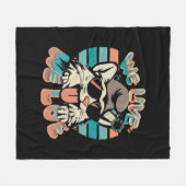 Smurf Kat - We Live We Love Fleece Deken (Voorkant (Horizontaal))