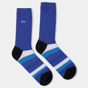 Smurfy Blue stiekem wilde strepen Sokken