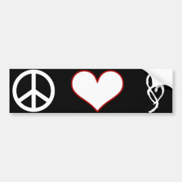 Smut Mark Vrede Liefde Bumpersticker