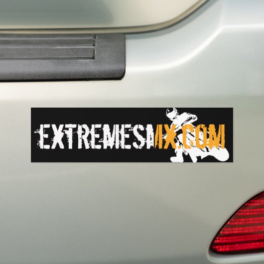 SMX Oranje Bumpersticker (Op auto)