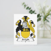 Smyth Family Crest Briefkaart (Staand voorkant)