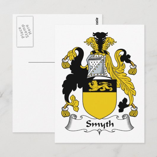 Smyth Family Crest Briefkaart (Voorkant / Achterkant)