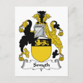 Smyth Family Crest Briefkaart (Voorkant)