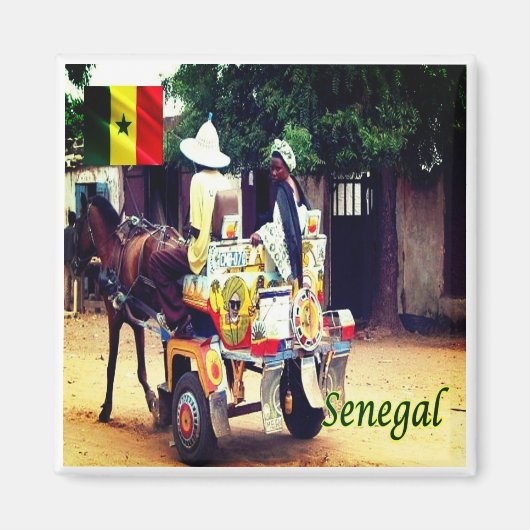 SN003 SENEGAL, Buggy Taxi, Afrika, Fridge Magneet (Voorkant)