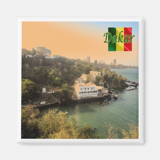SN004 DAKAR, Senegal, Afrika, Fridge Magneet (Voorkant)