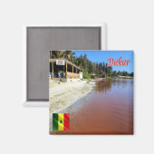 SN005 DAKAR, Panorama, Senegal, Afrika, Fridge Magneet (Voorkant / Achterkant)