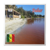 SN005 DAKAR, Panorama, Senegal, Afrika, Tegeltje (Voorkant)