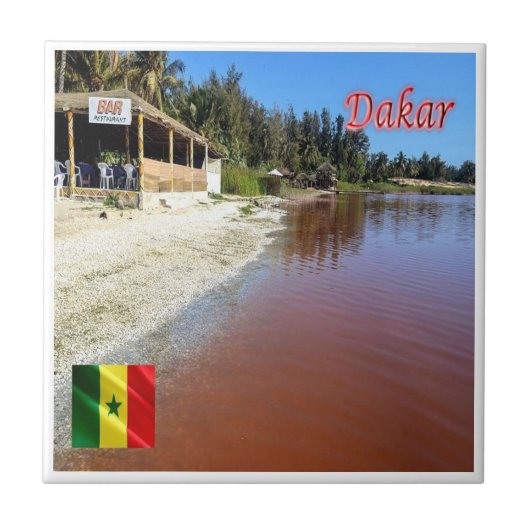 SN005 DAKAR, Panorama, Senegal, Afrika, Tegeltje (Voorkant)
