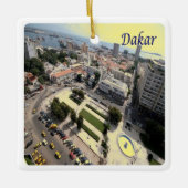 SN007 DAKAR, Senegal, Afrika, Keramisch Ornament (Voorkant)