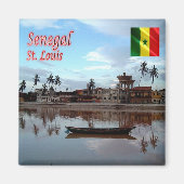 SN011 SAINT LOUIS, Senegal, Afrika, Fridge Magneet (Voorkant)