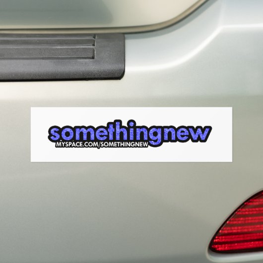 SN-Bumpersticker voor witte auto's Bumpersticker (Op auto)