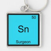 Sn - Surgeon Funny Chemistry Element Symbol T-shir Sleutelhanger (Voorkant)