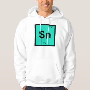 Sn - Tin Chemie Periodiek Systeem Symbool Element Hoodie