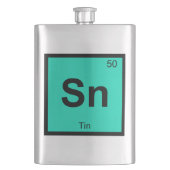 Sn - Tin Chemistry Periodic Table Symbol Element Flacon (Voorkant)