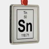 Sn - Tin Metalen Ornament (Rechts)