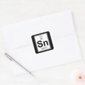 Sn - tin vierkante sticker (Envelop)