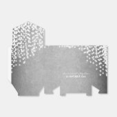 Snaar lichten Elegante zilveren grijze gunst doos Bedankdoosjes (Uitgevouwen)
