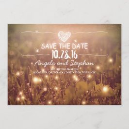 Snaar van Lichten Blush Rustiek Opslaan De Datum K Save The Date