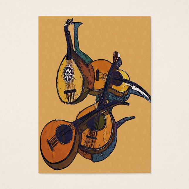 snaarinstrumenten visitekaartje (Voorkant)