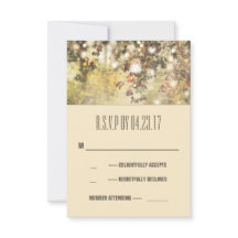  snaarlampen vertakken bruiloft RSVP-kaarten