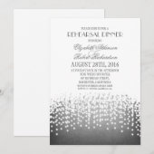 snaarlicht elegant repetitief diner kaart (Voorkant / Achterkant)