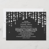 snaarlichten moderne trouwuitnodiging kaart (Voorkant)