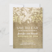 snaarlichten sparen de datumkaarten save the date (Voorkant)