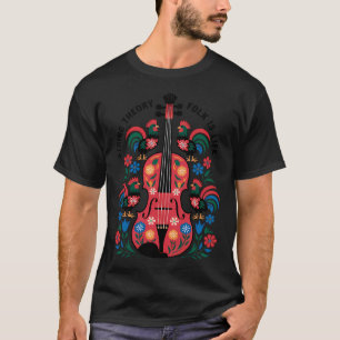 Snaartheorie – Folk is Leven - Folk Cello Kunst T-shirt