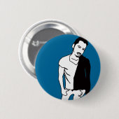 snaarvet ronde button 5,7 cm (Voorkant /achterkant)