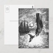  snaarwalvissen, zeedieren briefkaart (Voorkant / Achterkant)