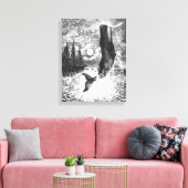 snaarwalvissen, zeedieren canvas afdruk (Insitu (Woonkamer))