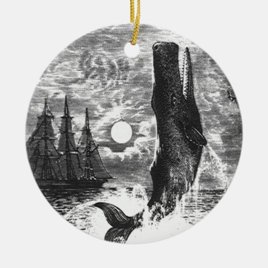 snaarwalvissen, zeedieren keramisch ornament (Voorkant)