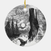 snaarwalvissen, zeedieren keramisch ornament (Achterkant)