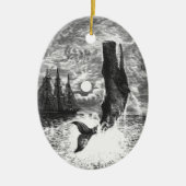  snaarwalvissen, zeedieren keramisch ornament (Voorkant)