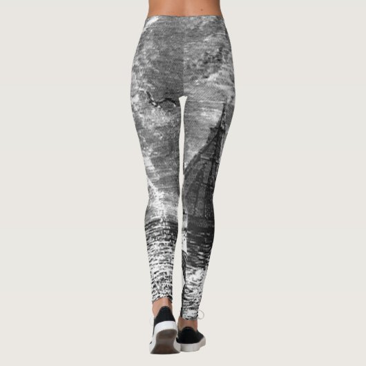  snaarwalvissen, zeedieren leggings (Achterkant)