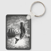  snaarwalvissen, zeedieren sleutelhanger (Achterkant)